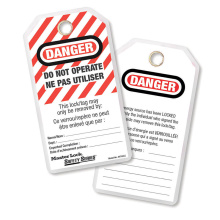LOT 12 ETIQUETTES DE CONSIGNATION ''DANGER DO NOT  'OPERATE''